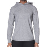 WOLFE | waffle knit hoodie | heather charcoal