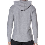 WOLFE | waffle knit hoodie | heather charcoal