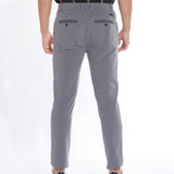 GANO | slim fit piqué knit pant | dark gray