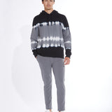 GANO | slim fit piqué knit pant | dark gray