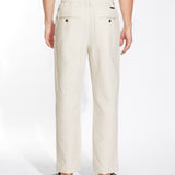 DUNE | classic straight ankle-length linen pant | natural