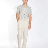 DUNE | classic straight ankle-length linen pant | natural