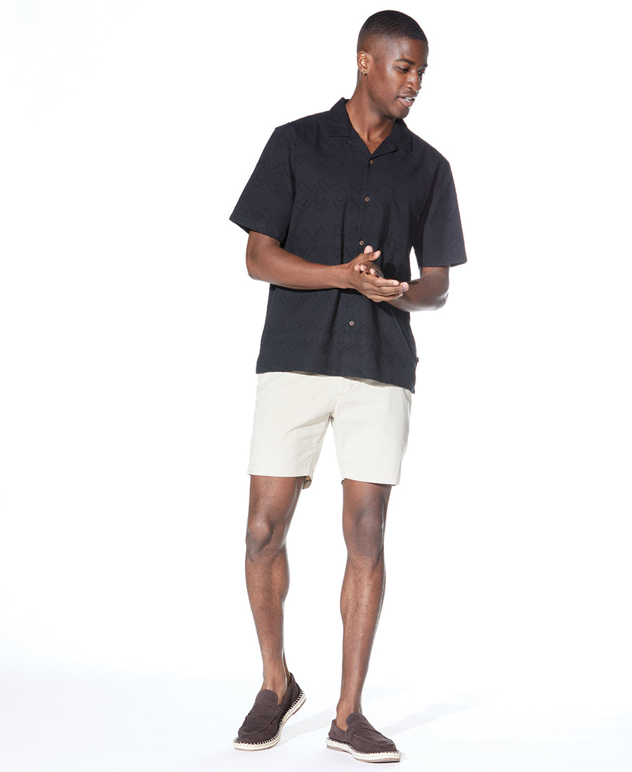 Zapata Relaxed Fit Resort Shirt (Black)