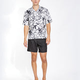 CURSON | relaxed fit printed resort shirt | white