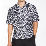 ALISO | relaxed fit printed resort shirt | black