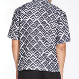 ALISO | relaxed fit printed resort shirt | black