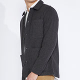 DULUTH | knit chore jacket | heather black