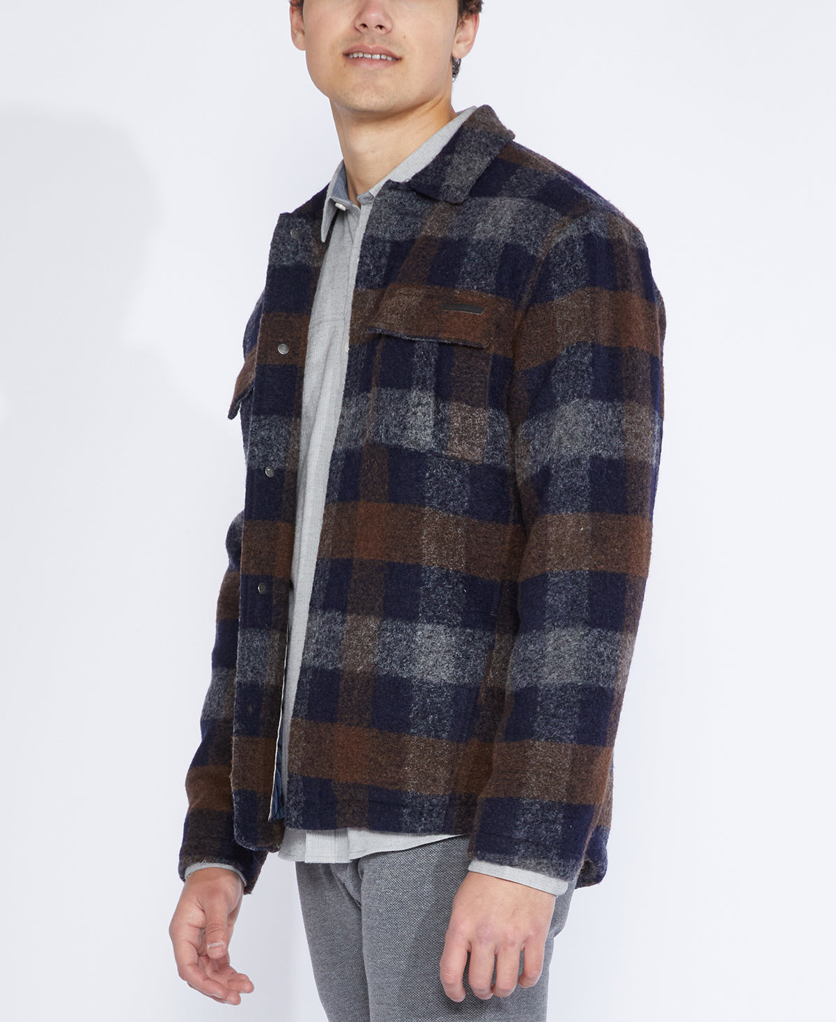 Levi Angled Seam Shirt Jacket (Navy) – CIVIL SOCIETY