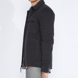 DEREK | trucker jacket | heather black
