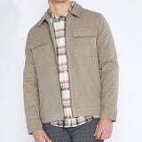 DEREK | trucker jacket | heather khaki