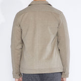 DEREK | trucker jacket | heather khaki