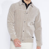 STINGER | velvet flight jacket | stone