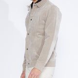 STINGER | velvet flight jacket | stone
