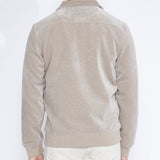 STINGER | velvet flight jacket | stone
