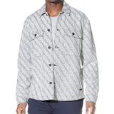 DURBIN | relaxed fit shirt jacket | white/black