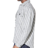 DURBIN | relaxed fit shirt jacket | white/black