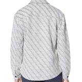 DURBIN | relaxed fit shirt jacket | white/black