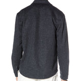 DURBIN | relaxed fit shirt jacket | heather black