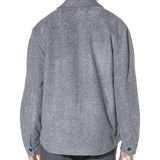 DURBIN | relaxed fit shirt jacket | heather charcoal
