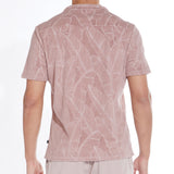 RIVERA | towel terry resort shirt | mauve