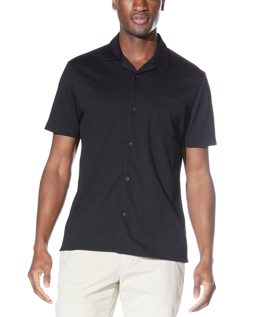 Plata Knit Resort Shirt (Black)