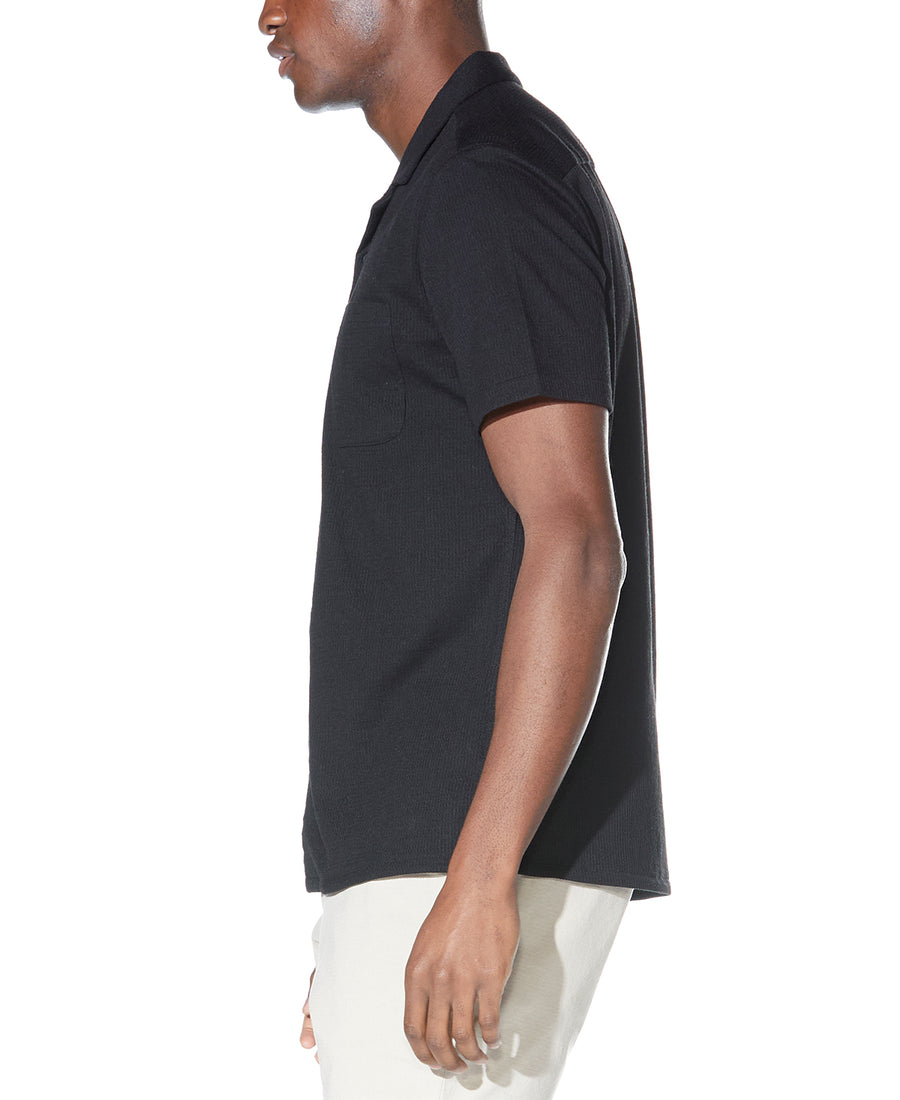 Plata Knit Resort Shirt (Black)