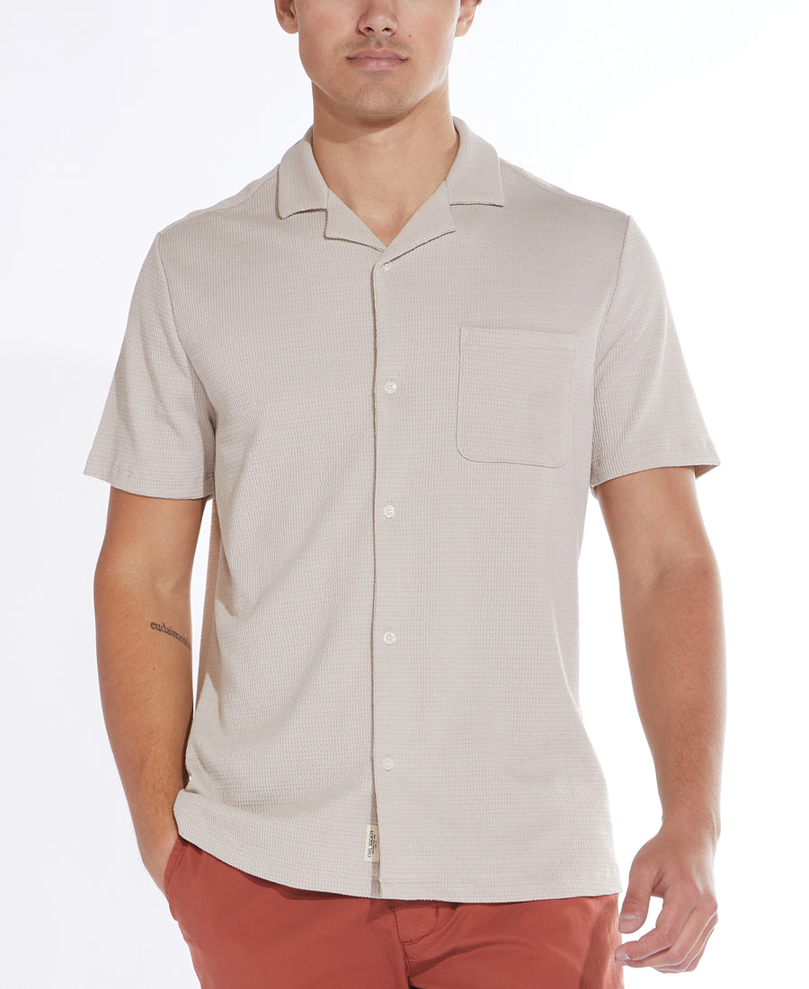 Plata Knit Resort Shirt (Ecru)