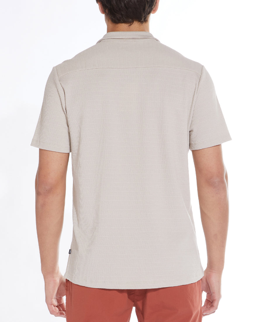 Plata Knit Resort Shirt (Ecru)