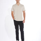 DAWSON | knit resort shirt | beige