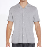 DAWSON | knit resort shirt | heather gray