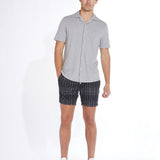 DAWSON | knit resort shirt | heather gray
