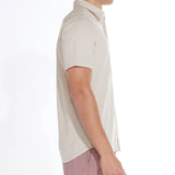 WORLEY | seersucker knit shirt | beige