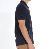 KANOA | towel terry resort shirt | dark navy