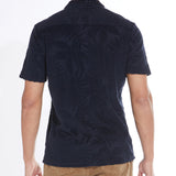KANOA | towel terry resort shirt | dark navy