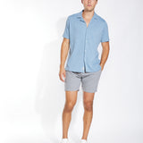 VIGGO | knit resort shirt | slate