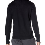 LUIGI | sweater knit camp shirt | black