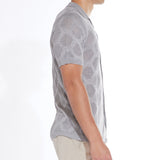 DIEGO | sweater knit resort shirt | heather gray