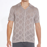 DIEGO | sweater knit resort shirt | heather khaki