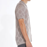 DIEGO | sweater knit resort shirt | heather khaki