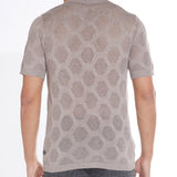 DIEGO | sweater knit resort shirt | heather khaki