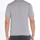 ETHAN | sweater knit shirt | heather gray