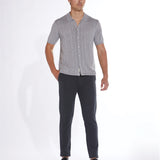 ETHAN | sweater knit shirt | heather gray