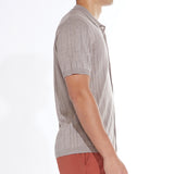 ETHAN | sweater knit shirt | heather khaki