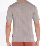 ETHAN | sweater knit shirt | heather khaki
