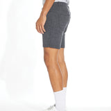 KEITH | 6" piqué tailored short | heather charcoal