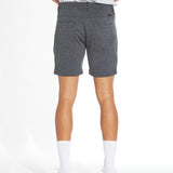 KEITH | 6" piqué tailored short | heather charcoal