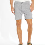 KEITH | 6" piqué tailored short | heather gray