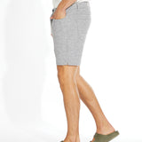 KEITH | 6" piqué tailored short | heather gray