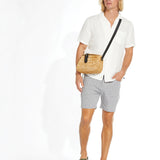 KEITH | 6" piqué tailored short | heather gray