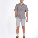 RUSSELL | 8.5" cargo jogger short | light gray